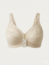 Women's Premium Embroidered Cotton Bra - Non-Padded & Wireless - Comfortable Everyday Wear