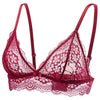 Lace Net Bra For Women No Underwire Comfy TriangleV Neck Unpadded Bra