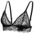Lace Net Bra For Women No Underwire Comfy TriangleV Neck Unpadded Bra