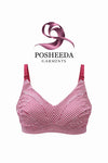 Premium Cotton Striped Wireless Comfort Bra