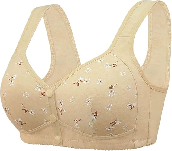 Daisy Front Closure Cotton Bra