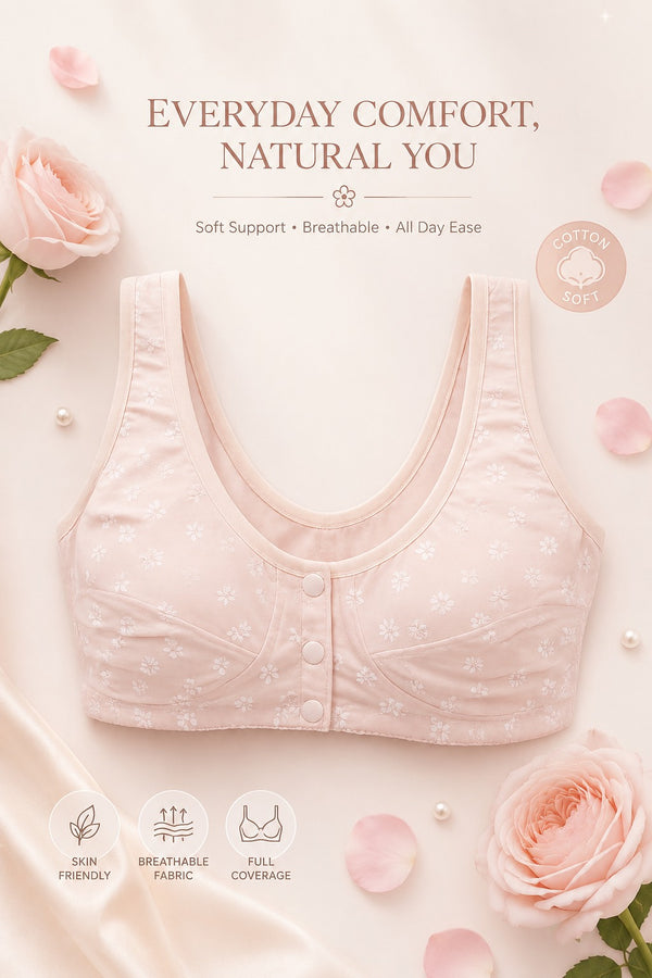 Front Button Nursing Comfort Bra
