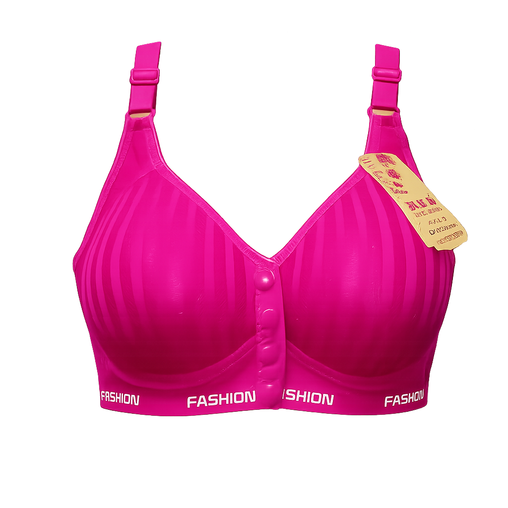 Stylish Front Button Padded Bra – Breathable Full Coverage Women’s Bra for Daily Comfort