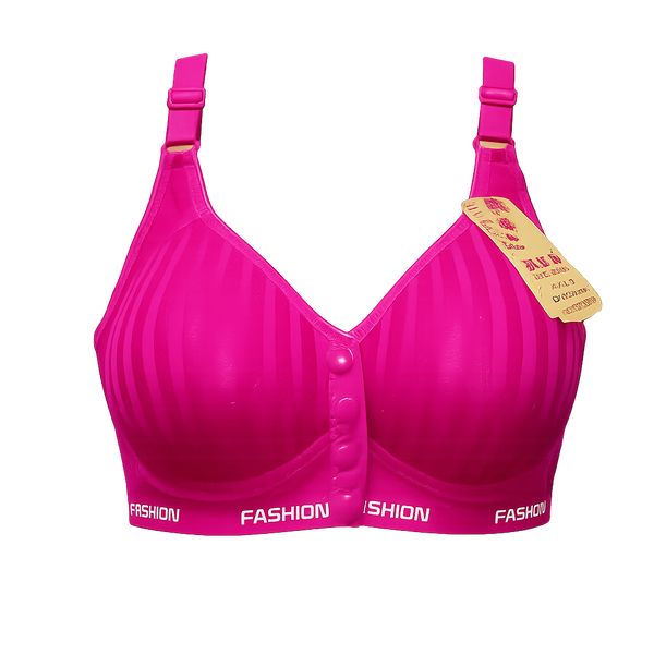 Stylish Front Button Padded Bra – Breathable Full Coverage Women’s Bra for Daily Comfort