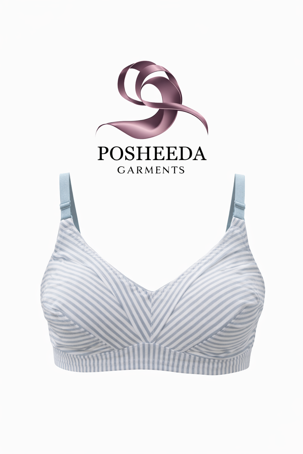 ✨ Premium Comfort Striped Bra – Everyday Perfect Fit ✨