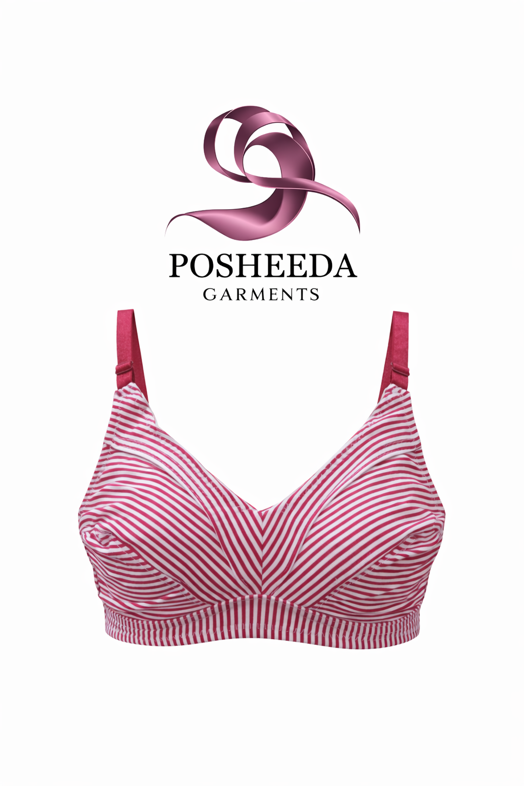 ✨ Premium Comfort Striped Bra – Everyday Perfect Fit ✨