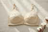 Women's Premium Embroidered Cotton Bra - Non-Padded & Wireless - Comfortable Everyday Wear